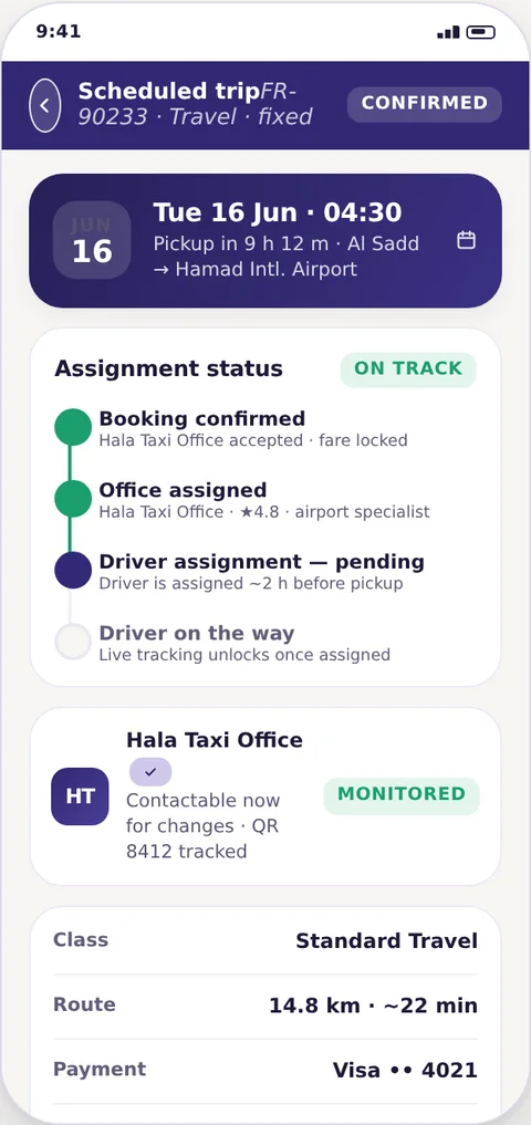 Assignment visibility